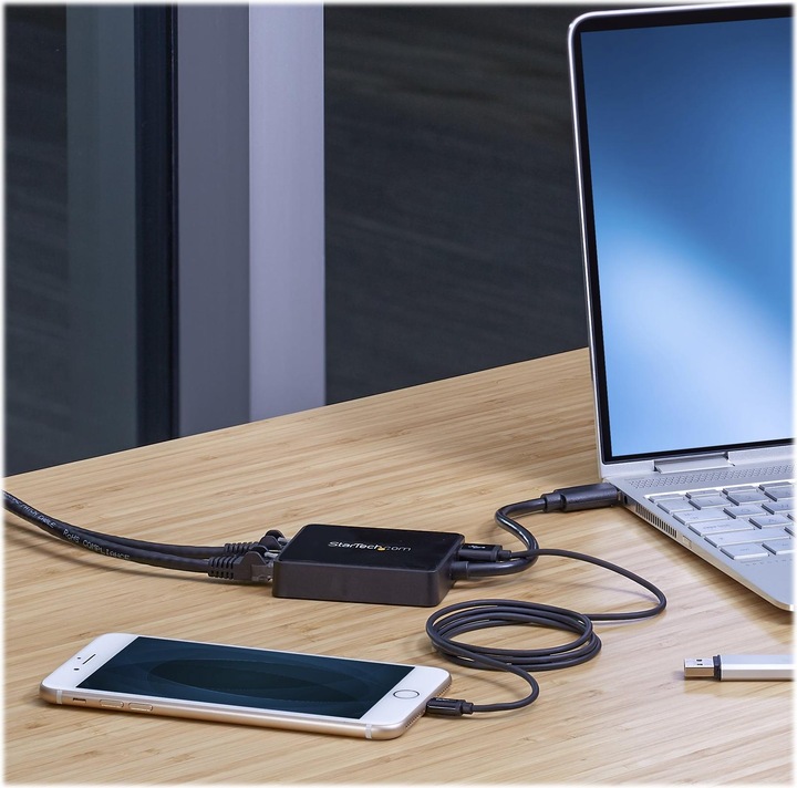 Image du produit StarTech USB 3.0 Double Port Gigabit Nic Nic (USB, RJ45 Gigabit Ethernet (2x))