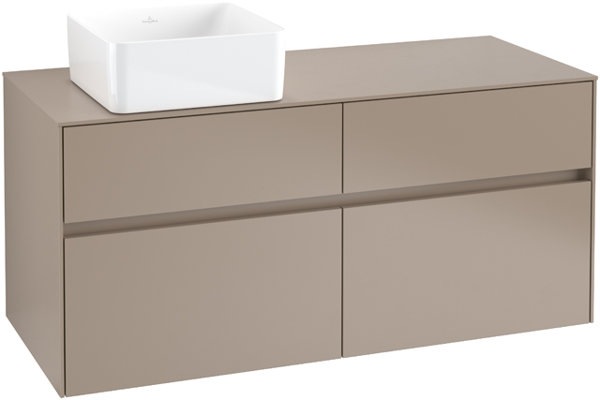 Produktbild Villeroy & Boch Collaro Waschbeckenunterschrank 1200x548x500 mm, 4 Auszüge, für Waschbecken links (127 x 62 x 57 cm)