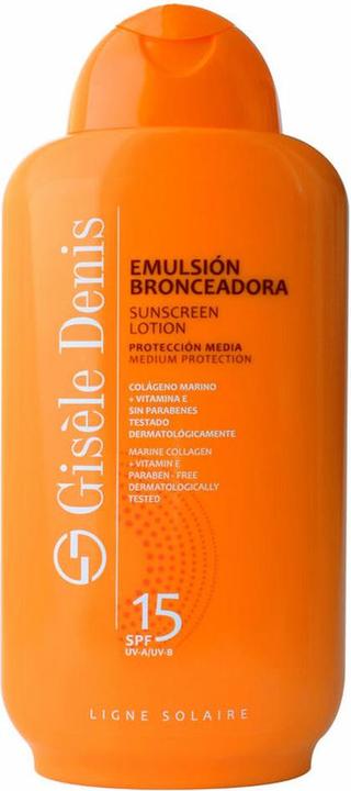 Actual product image Gisele Denis SunEmulsión Bronceadora (400 ml) (Suntan cream, SPF 15, 400 ml)