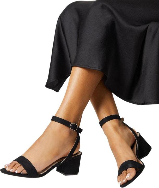 Actual product image Dorothy Perkins Womens/Ladies Tommi Barely There Wide Medium Block Heel Sandals (38)