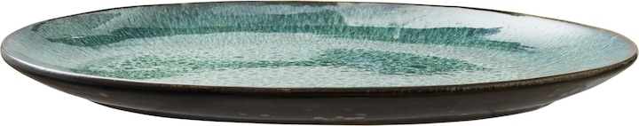 Image du produit Bitz Assiette de service 36 x 25 cm Noir Vert foncé
