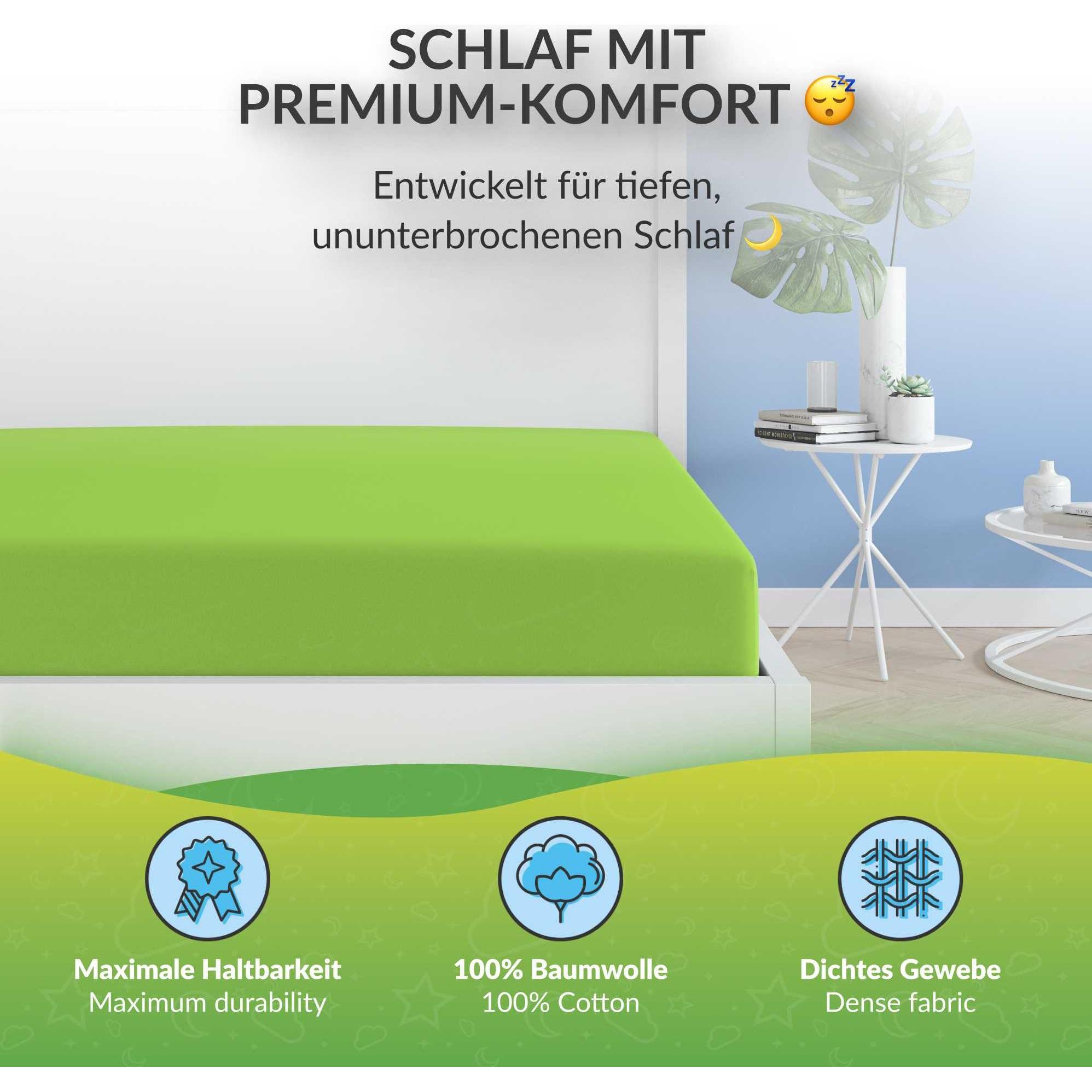 Thumbnail - Etérea, Fixleintuch, Comfort Jersey (180 x 200 cm, 200 x 200 cm)