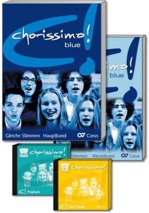 Actual product image chorissimo! blue. Schulchorbuch für gleiche Stimmen (German, Carus publishing house, Klaus Brecht, Klaus Konrad Weigele, 2016)