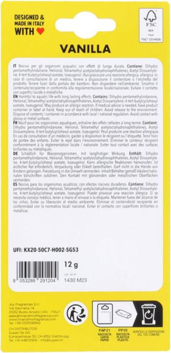 Image du produit Mr & Mrs Fragrance Scented Card Vanilla