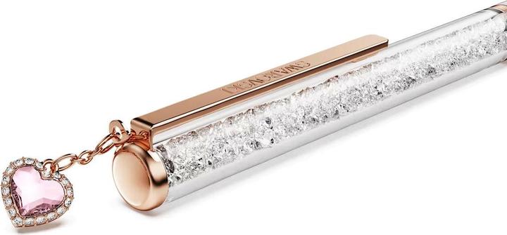 Actual product image Swarovski Crystalline Kugelschreiber Herz Rosa Rosa lackiert Roségold Legierungsschicht (Pink gold, pink/pink, Silver)