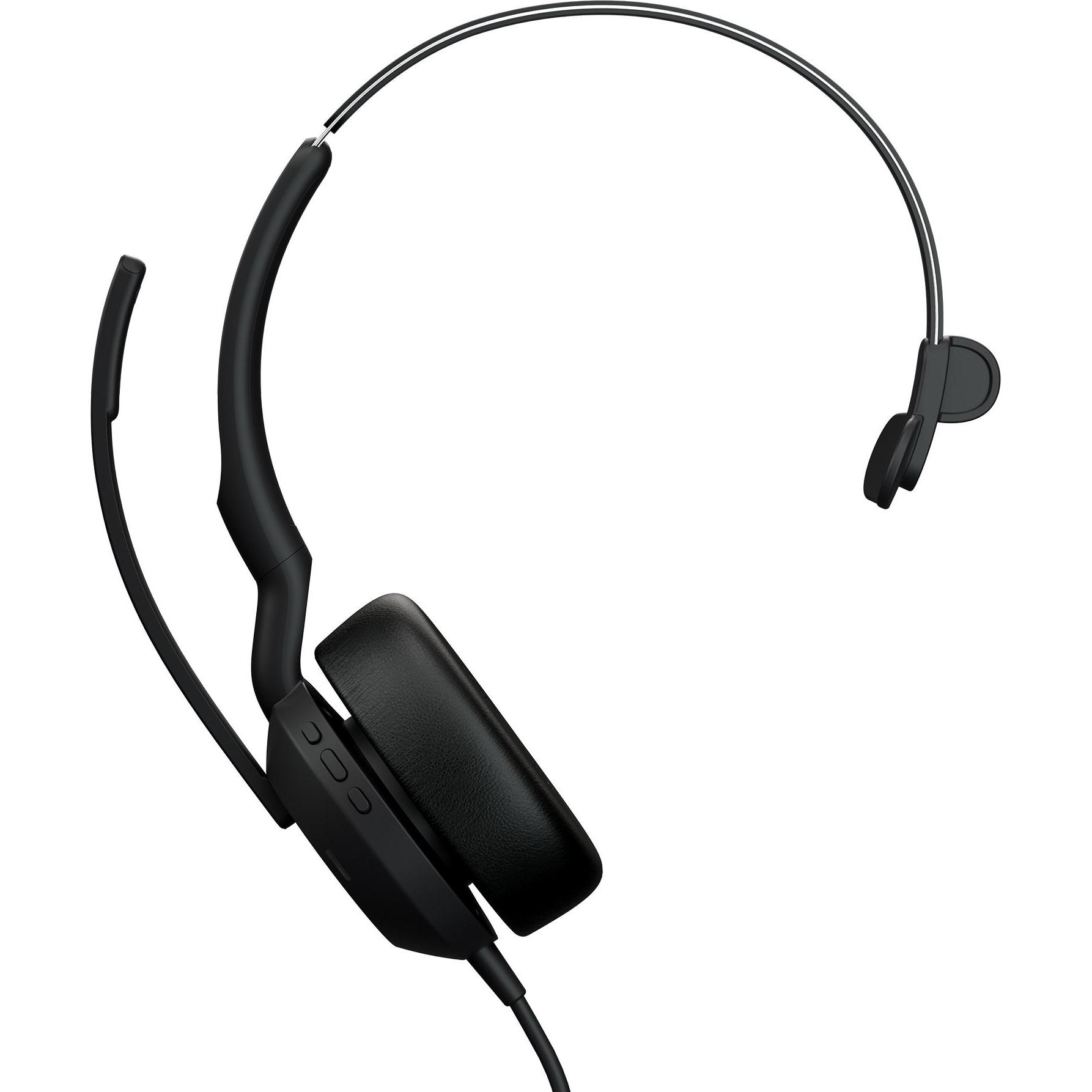 Jabra Evolve2 50 USB-C MS Mono (Kabelgebunden, USB-C), Office Headset, Schwarz