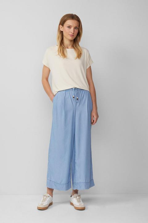 Produktbild S.Oliver T-Shirt Fliessendes Jersey-Shirt mit überschnittenen Schultern (38)