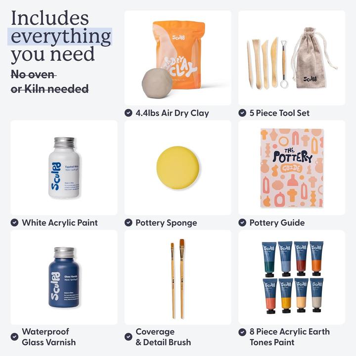 Produktbild Sculpd Starter-Set Töpferei