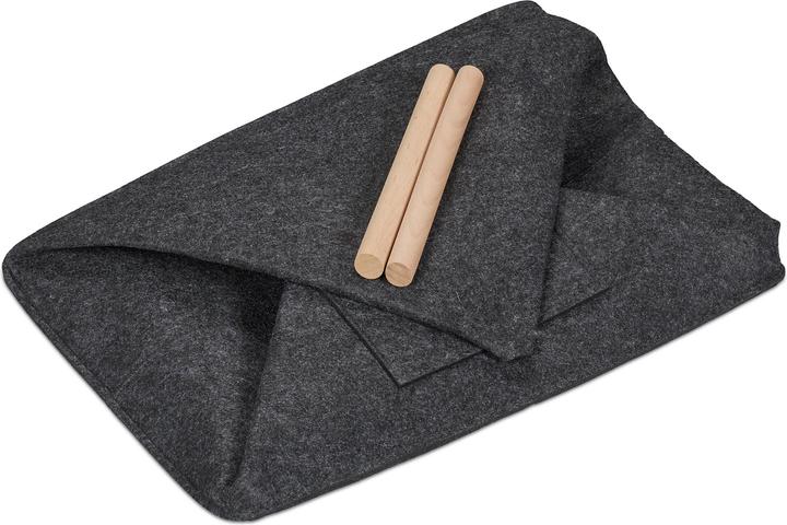 Image du produit Relaxdays Panier à bois décoratif