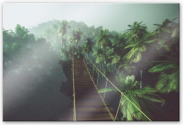 Actual product image Trenddeko Suspension bridge in the jungle (100 x 70 cm)