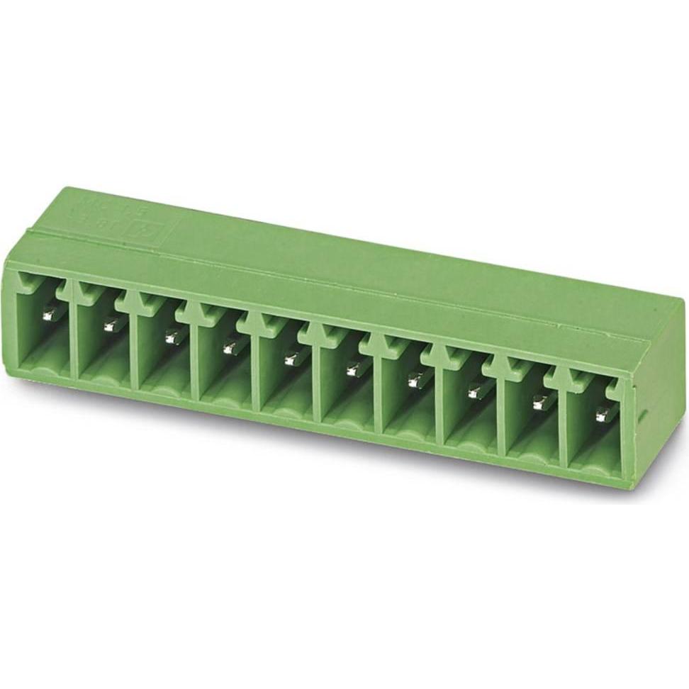 Phoenix Contact Presa PCB ad angolo passo 5,08mm 12 poli, Cavo + Spina elettrica, Verde