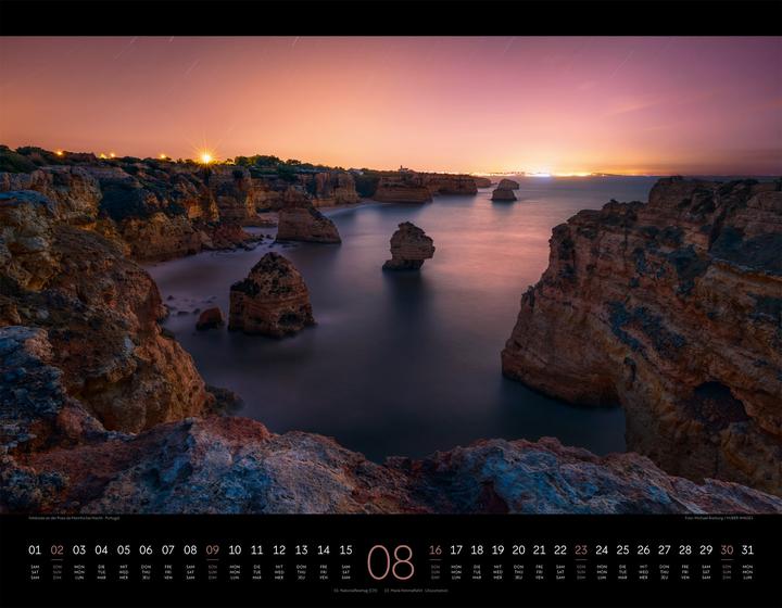 Image du produit Nightscapes Kalender 2026 (54 x 42 cm, Couverture rigide, Allemand, Français, Anglais)