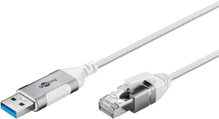 Produktbild Goobay Ethernet-Kabel USB-A 3.0 auf RJ45, Slim, 10 m (USB 3.0)