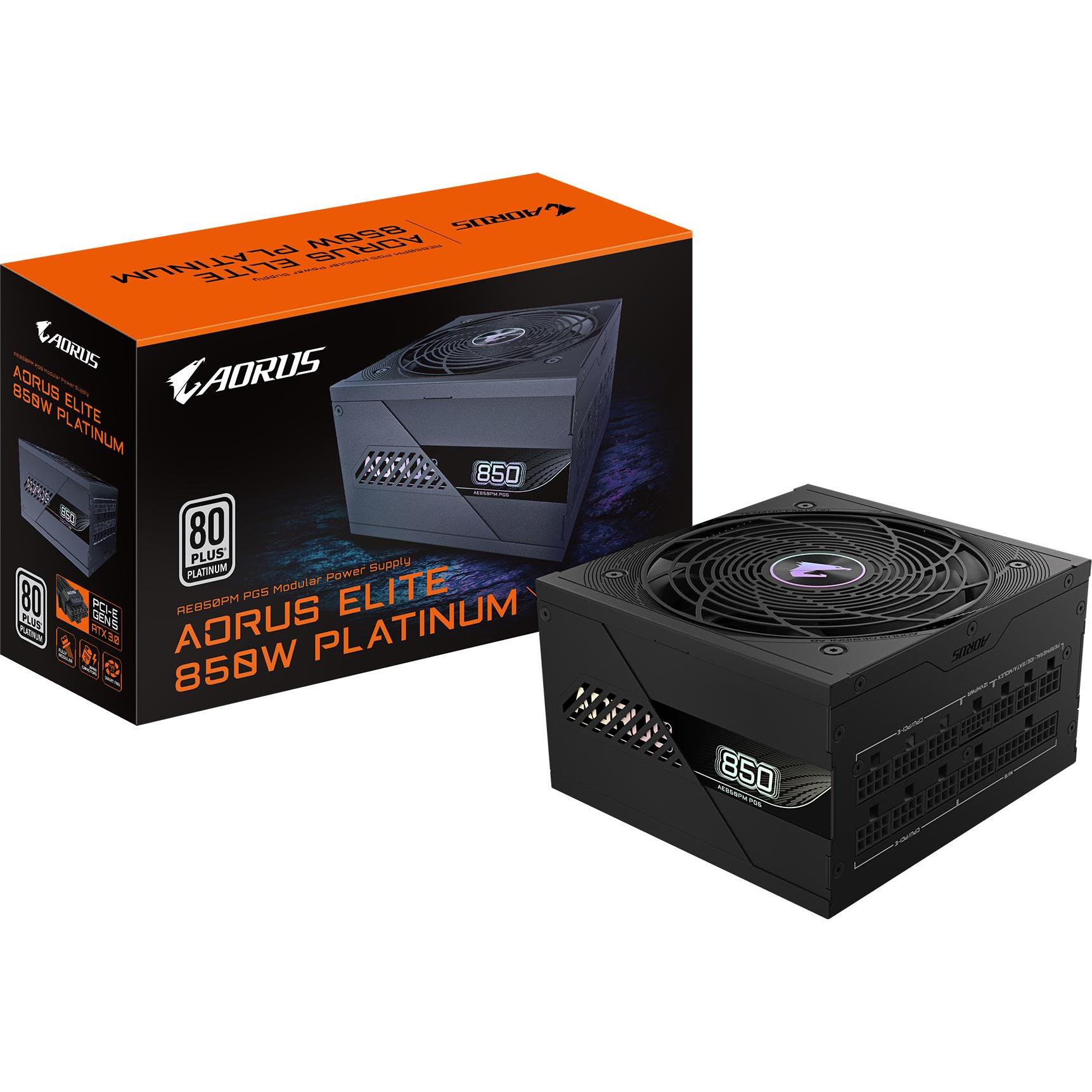 Gigabyte AORUS 850W PLATINUM F/M P850W (850 W), PC Netzteil, Schwarz