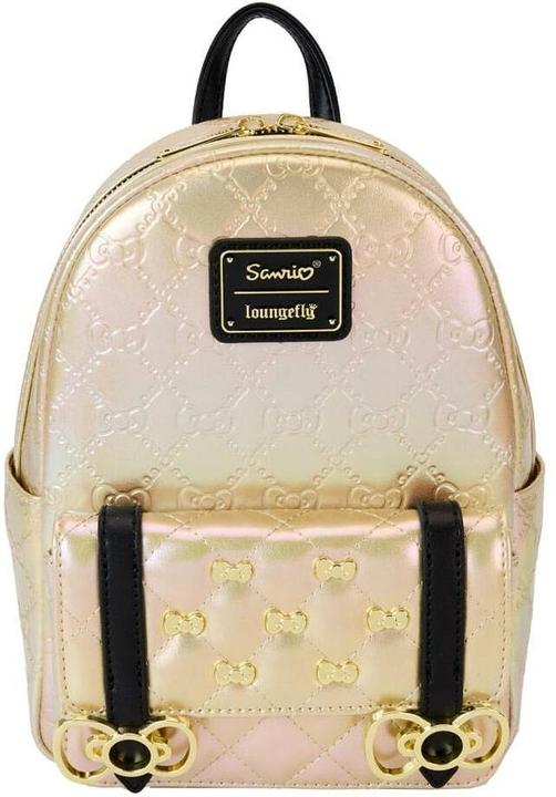 Loungefly Hello Kitty 50th Anniversary by Mini Rucksack Metallic Gold