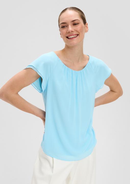 Produktbild s.Oliver Bluse Chiffon-Bluse mit Double-Layer Ärmeln (40)