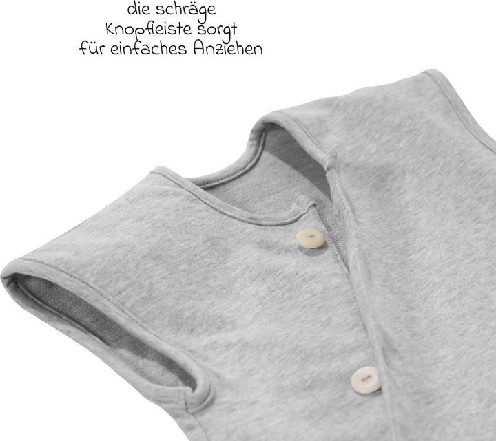 Produktbild Alvi Sommer-Schlafsack C2C-Mäxchen - Grau Melange (70 cm, 0.5 TOG, Sommer)