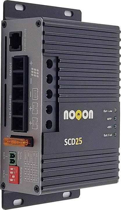 Actual product image Noqon SCD25 MPPT Solar-Laderegler Dual 12V 350Wp 50V 25A