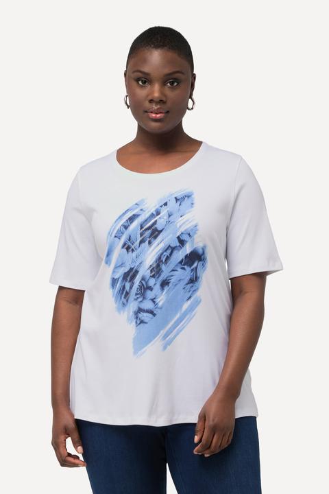 Produktbild Ulla Popken T-Shirt, Pailletten, Pima Cotton, Rundhals, Halbarm (46, 48)