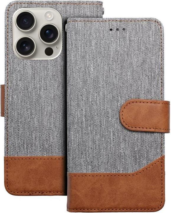 Immagine prodotto OEM Book case JEANS Book for IPHONE 16 gray (Apple iPhone 16)