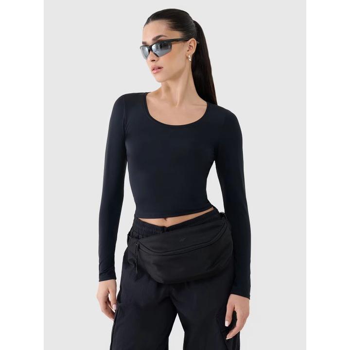 Immagine prodotto 4F Schlankes, glattes Damen-Langarmshirt (XS)