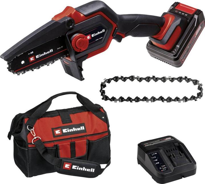 Actual product image Einhell Akku-Astkettens?ge GE-PS 18/15 Li Bag Kit (Battery chain saw)