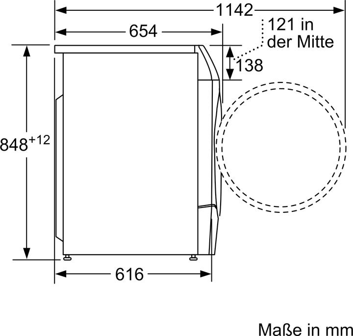 Image du produit Bosch Hausgeräte Bosch Série 8, Lave-linge séchant, 10.5/6 kg, 1400 rpm, WNC254A90