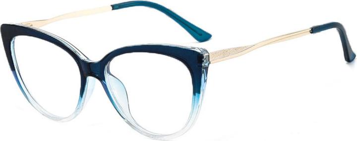 Immagine prodotto Techsuit - Anti-Blue Light Glasses Reflex Metal (F5018-C8) - Cat Eye - Transparent Blue