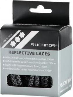 Benson Schnürsenkel reflektierend rund grau 5 mm x 150 cm (150 cm)