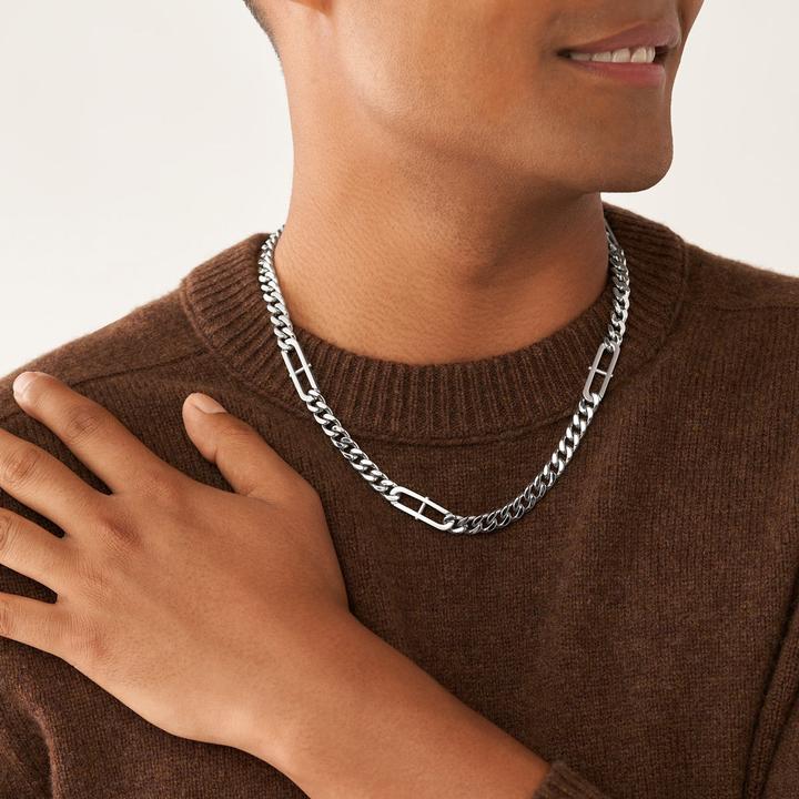 Actual product image Fossil Heritage Necklace (Stainless steel, 45 - 50 cm)