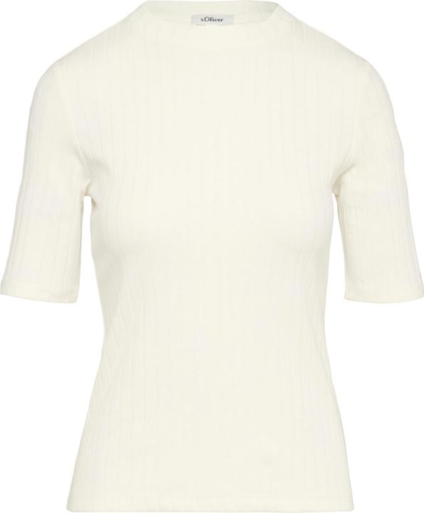 Produktbild S.Oliver T-Shirt T-Shirt aus Jersey mit Rippstruktur im Slim Fit (44)