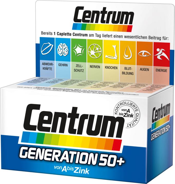 Image du produit Centrum Génération 50+ (100 pcs, Cachets, 184 g)