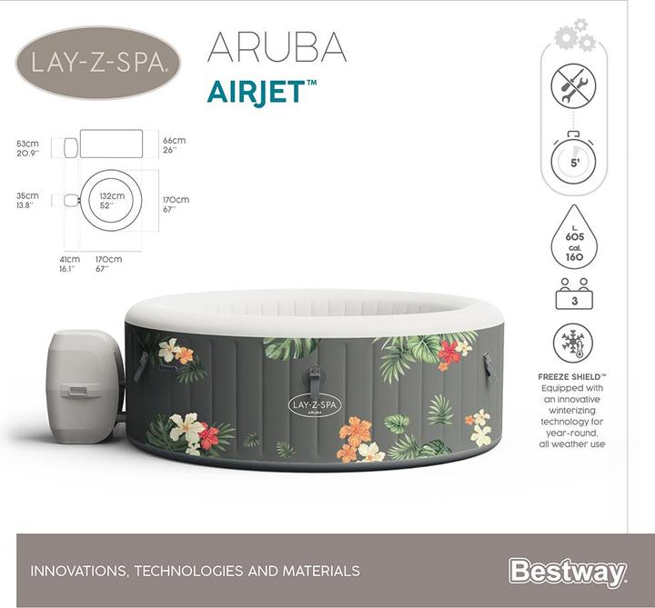 Produktbild Bestway Lay-Z-Spa Aruba (3 Personen)