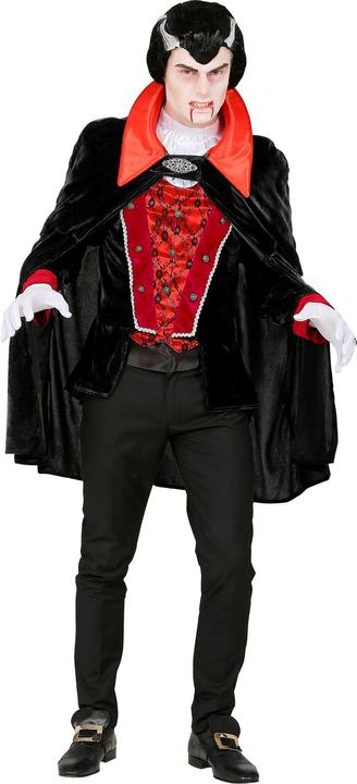 Image du produit Widmann Vampire victorien Haut avec gilet, jabot, cape (S)