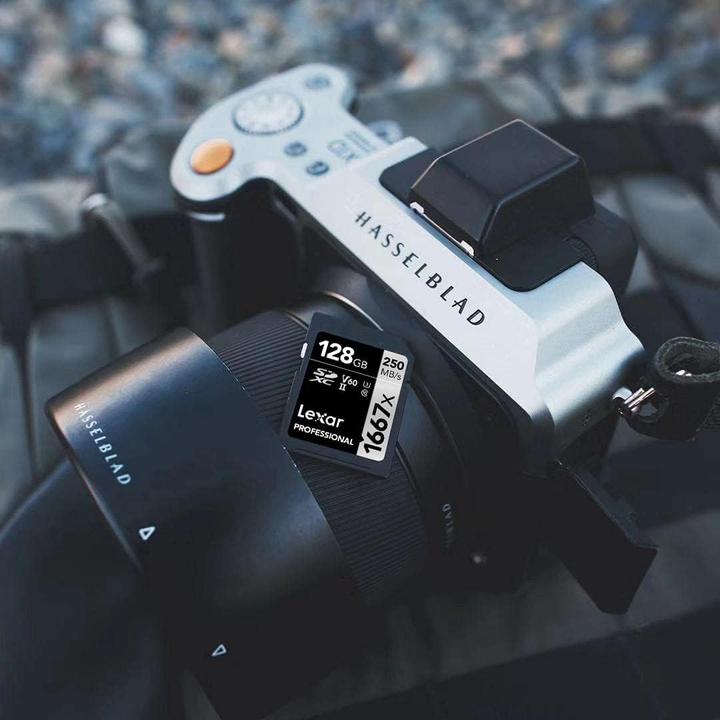 Produktbild Lexar Scheda SD Professionale 1667x Confezione da 2 (128 GB, SDXC, U3, UHS-II)