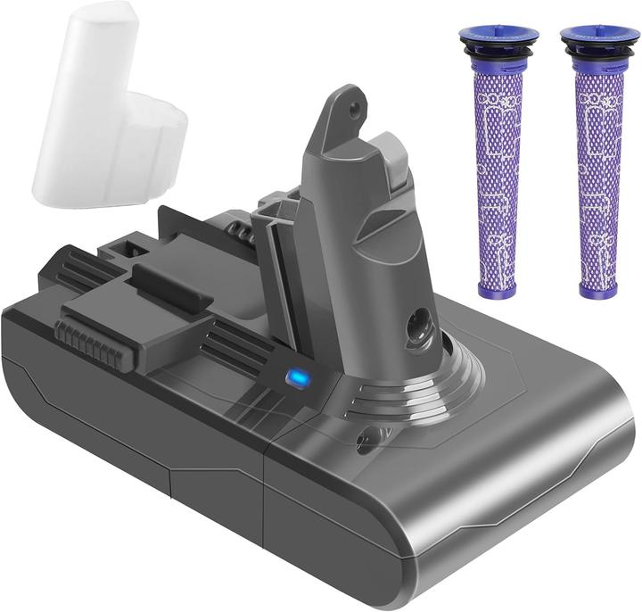 Immagine prodotto Homava Dyson V6 Ersatzakku 6000 mAh inkl. 2 Filter