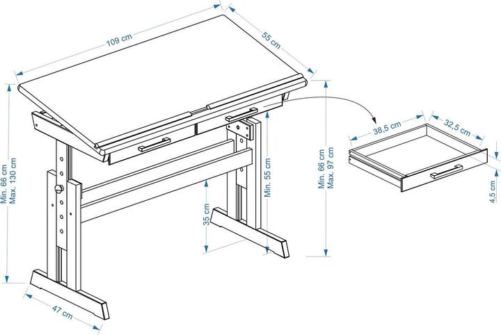 Produktbild IDIMEX Olivia (109 x 55 x 130 cm)