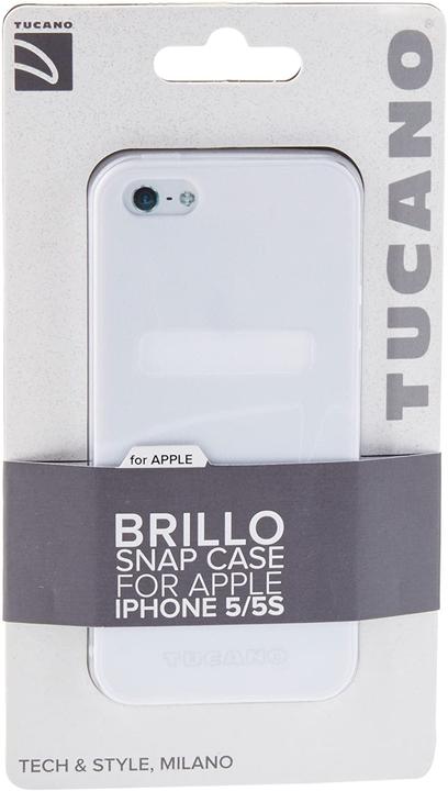 Image du produit Tucano Brillo Snap Case pour iPhone 5/5S/SE Blanc (Apple iPhone 5, Apple iPhone 5s)