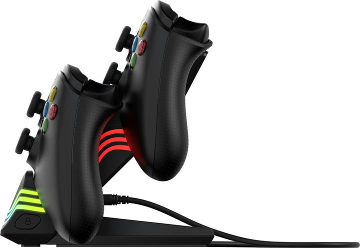 Produktbild PDP Ladestation Dual Afterglow Wave schwarz für XBOX SeriesX (Xbox Series X, Xbox One S, Xbox Series S)