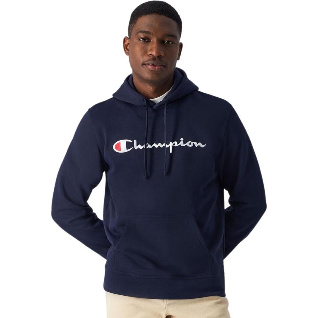 Champion, Herren, Pullover, Bluza męska Hooded granatowa 220253 BS501 S, Blau, (S)