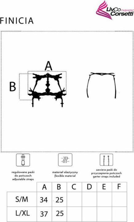 Image du produit LivCo Corsetti Fashion Finicia Lc90725 Ceinture De Garrot Noir (M)