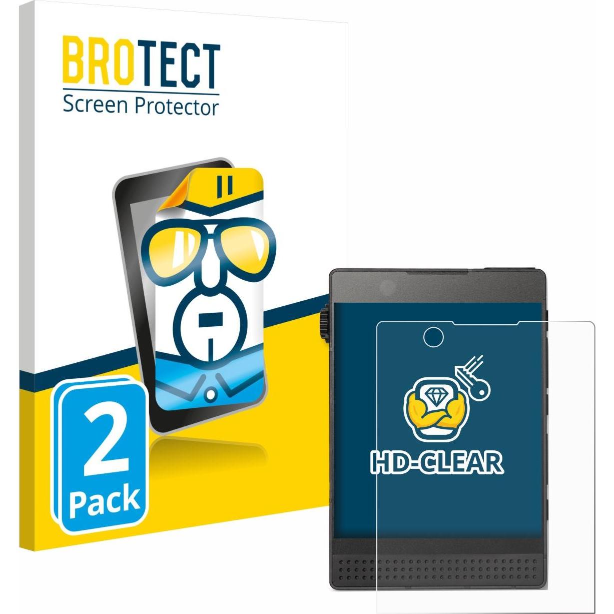 BROTECT Pellicola Trasparente (2 pz.), Pellicola protettiva smartphone, Trasparente