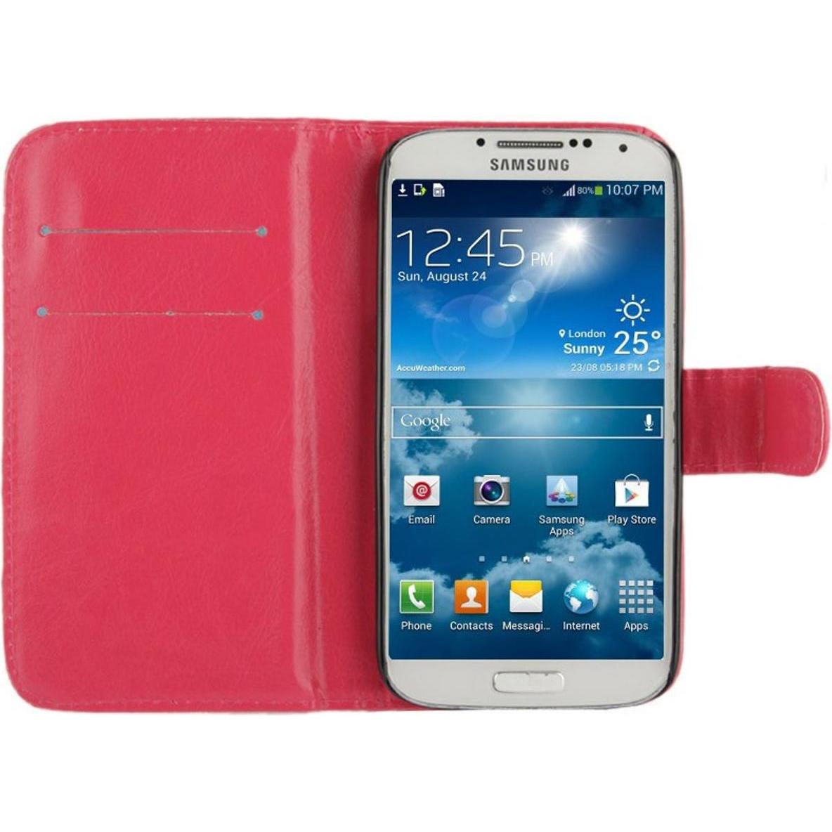 Thumbnail - König Design Schutzhülle Handytasche (Flip Quer) für Handy Samsung Galaxy S4 mini i9190 i9195 (Samsung Galaxy S4 mini), ...