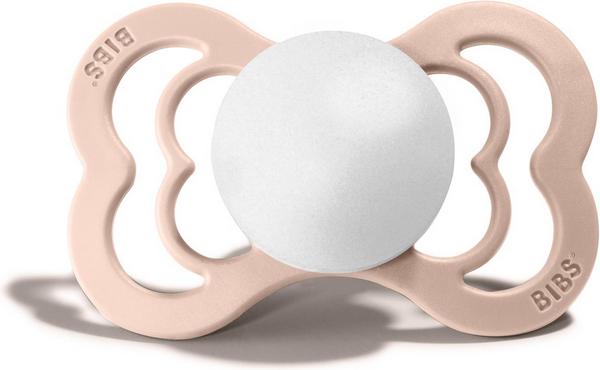 Actual product image Bibs Supreme Blushywhite silicone