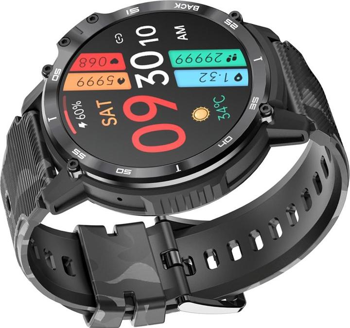 Actual product image Smartwatch RNCF08 Black Czarno-brązowy (49 mm)