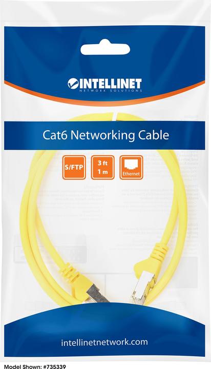 Produktbild Intellinet Network Solutions Patchkabel Cat6, SFTP, 10 m, Gelb (735827) (S/FTP, CAT6, 10 m)