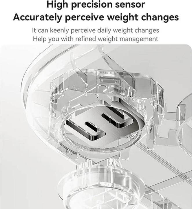 Actual product image Yesido - Digital Scale Body Weight (MG10) - LED Display, Tempered Glass, 5-150kg - Black (150 kg)