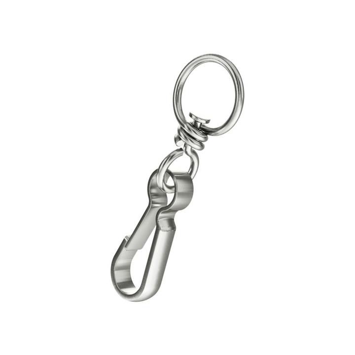 Actual product image BestaPac Karabinerhaken mit Wirbel vernickelt 30mm