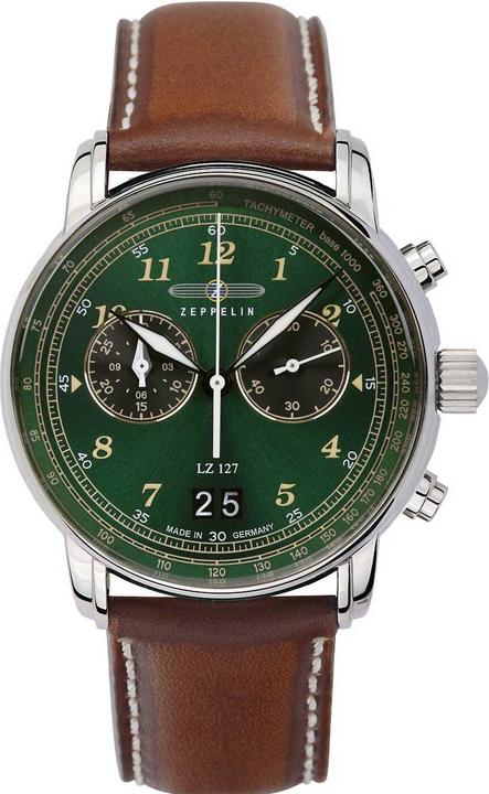 Zeppelin LZ127 8684-4 Quartz Žalias (260189) (Chronograph, 40 mm)