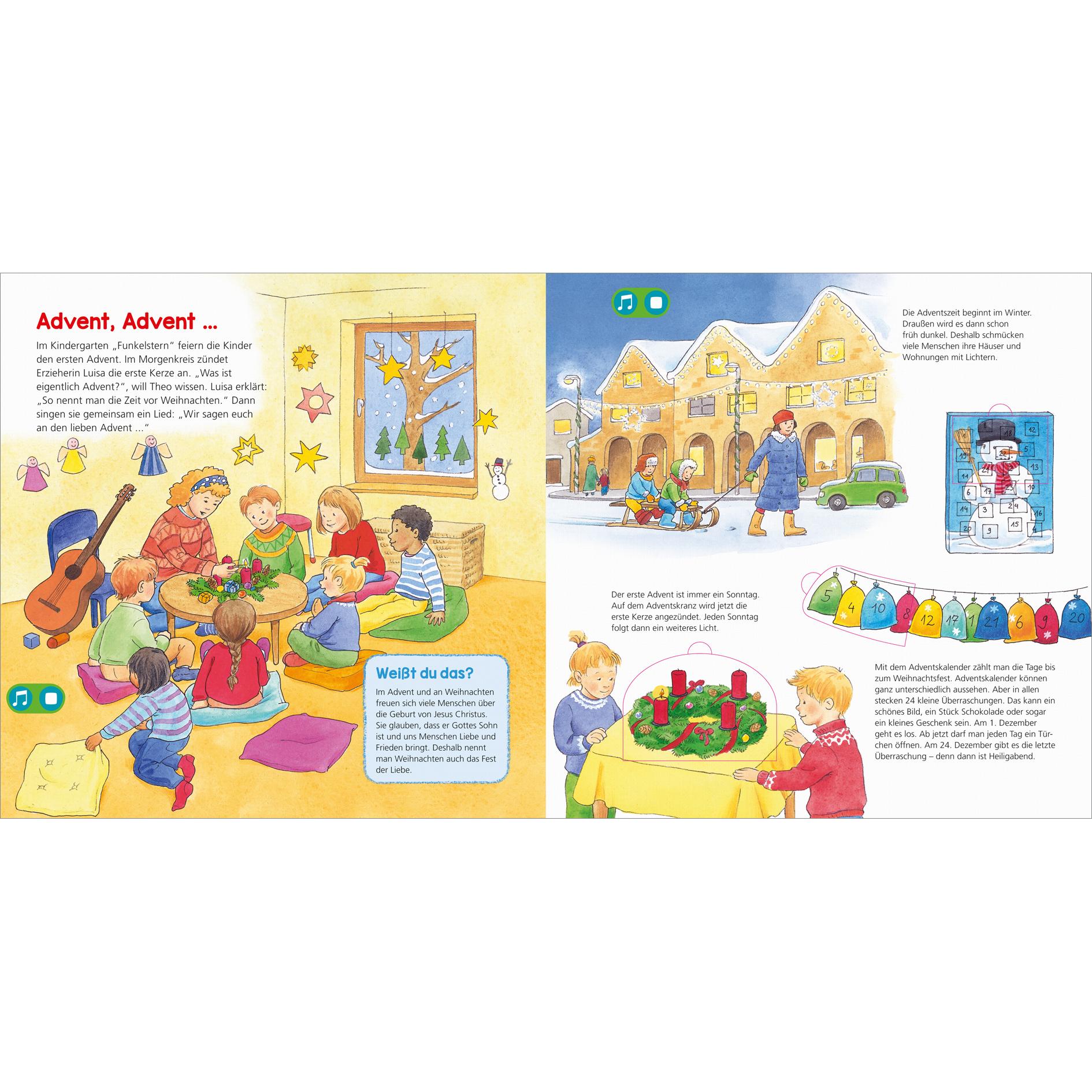 Thumbnail - WAS IST WAS Kindergarten Frohe Weihnachten!, Kinderbücher von Johann Steinstraat, Andrea Weller-Essers